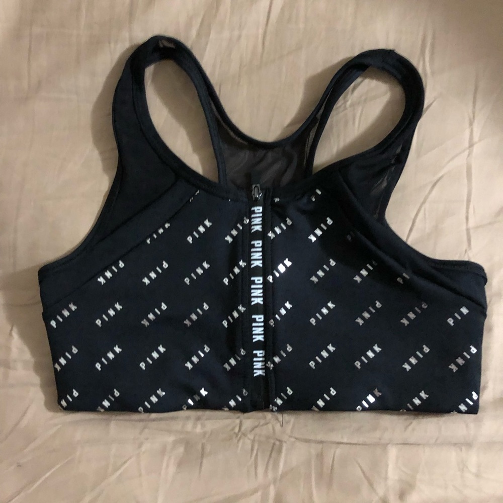 Victoria’s Secret Pink zip up sports bra